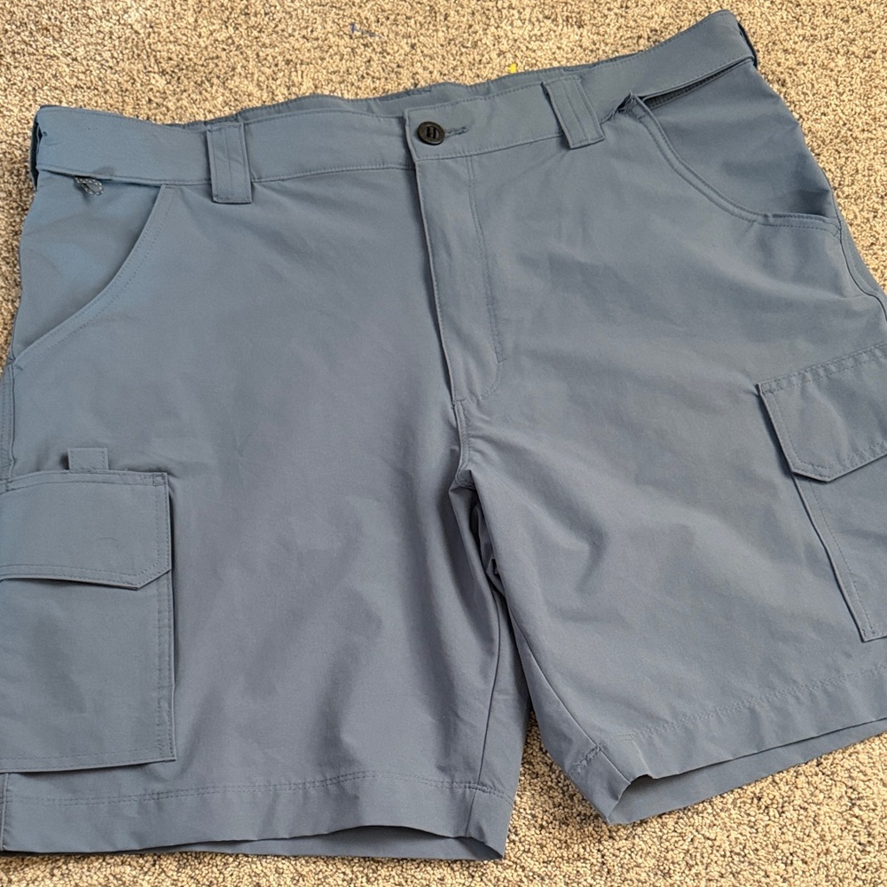 World wide sportsman shorts dusty blue fishing size 40